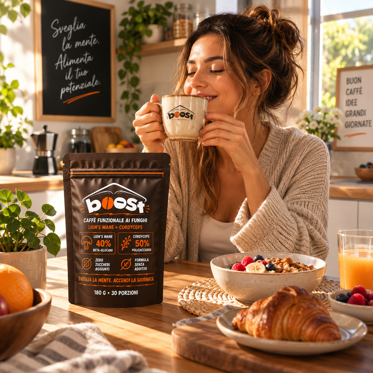 Boost — Caffè con Lion's Mane e Cordyceps